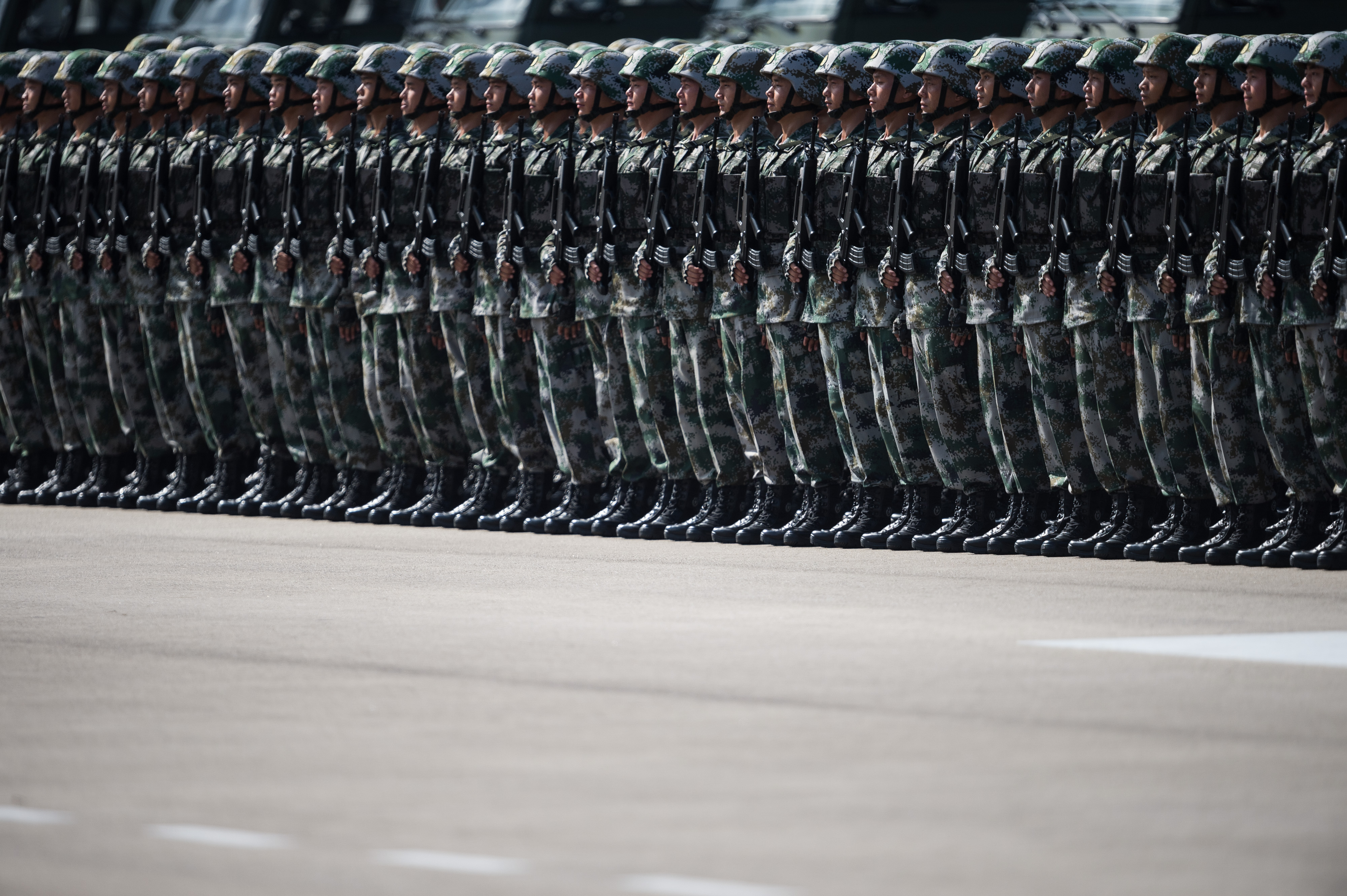 Chinese soldiers.