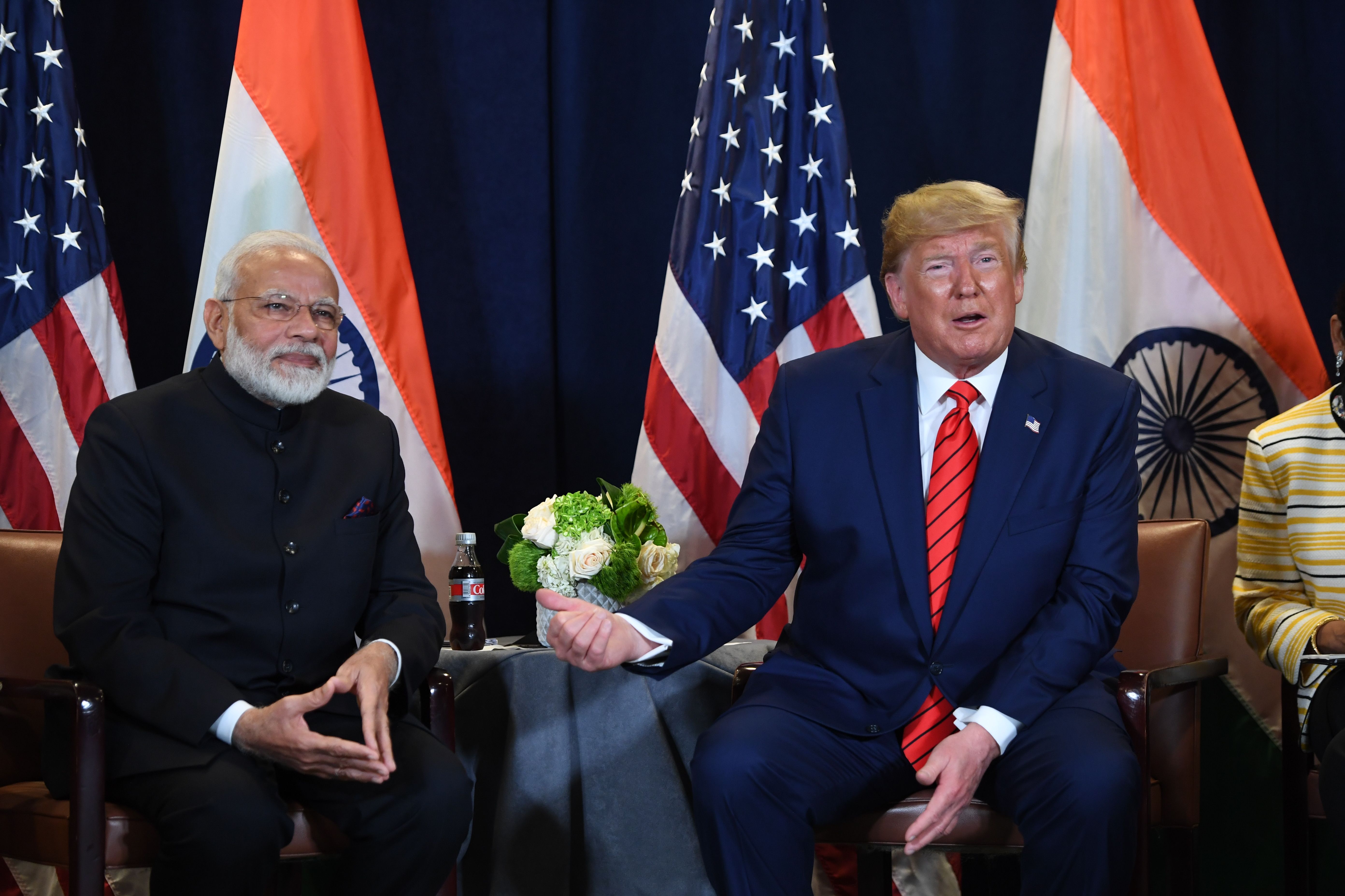 Narendra Modi and Donald Trump. 