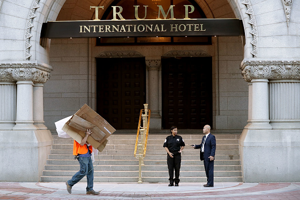 The finishing touches for the new D.C. Trump hotel.