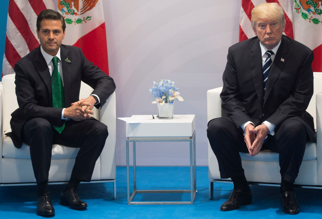 President Trump with Mexican President Enrique Peña Nieto