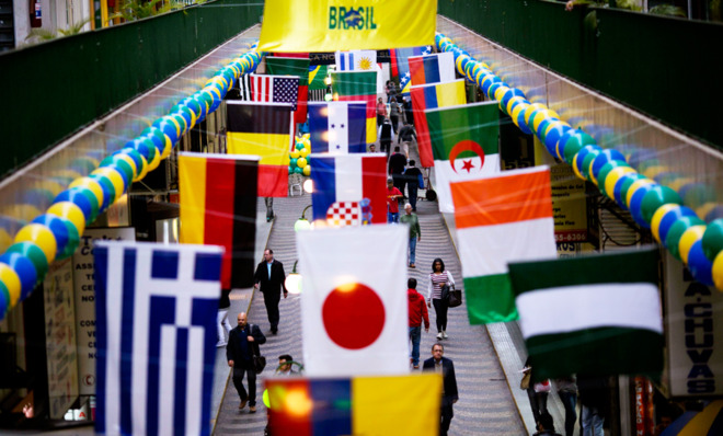 World Cup flags
