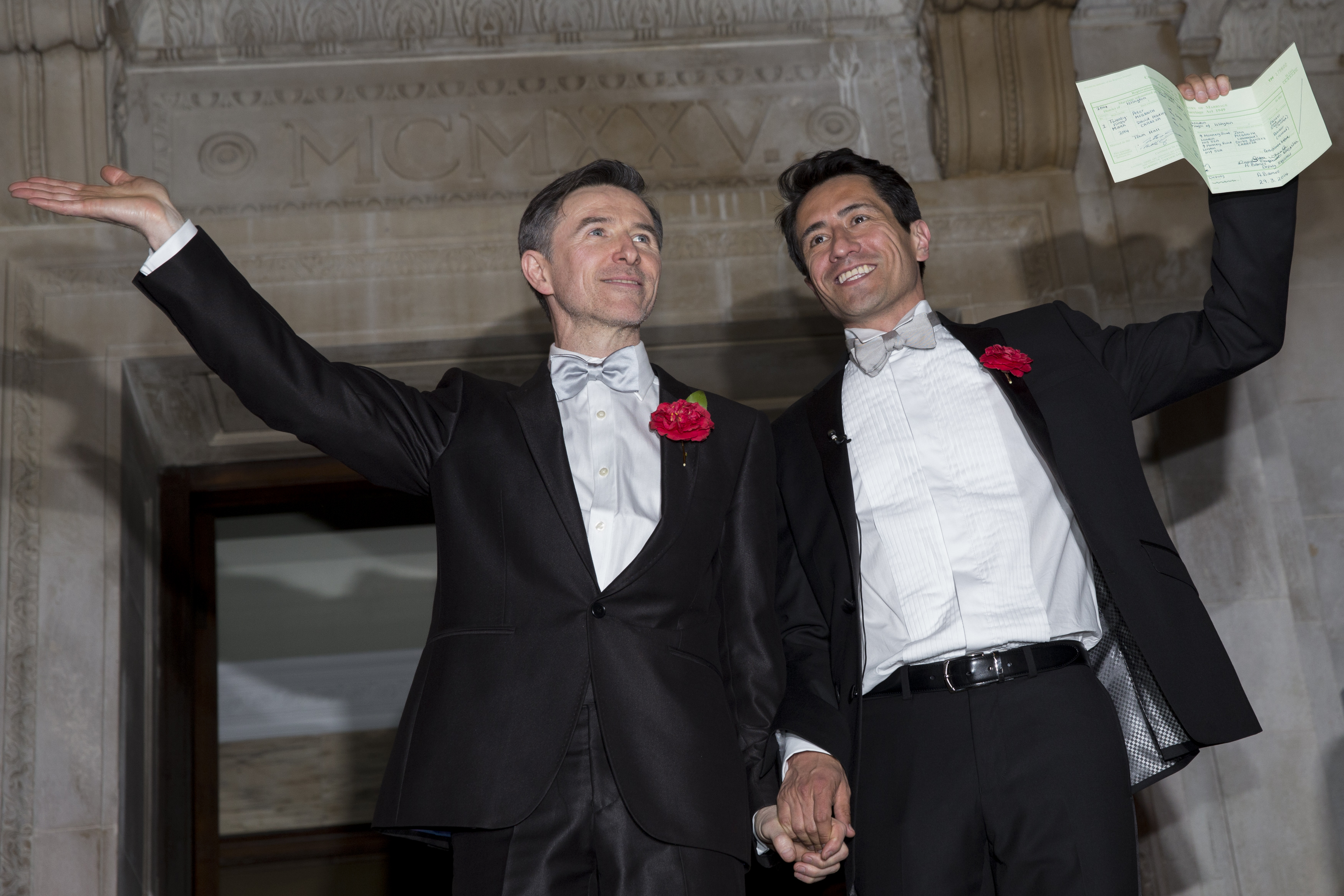First same-sex couples marry in England, Wales