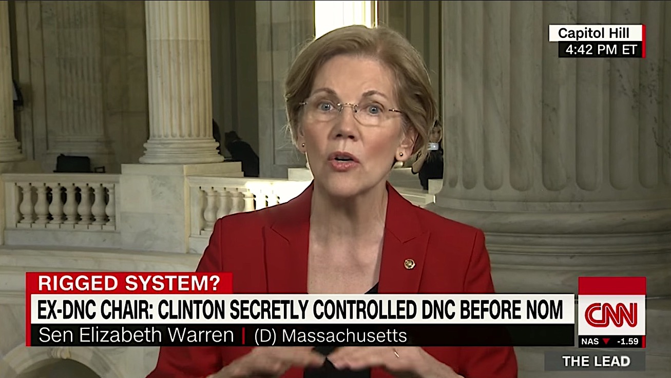 Elizabeth Warren says it was &quot;rigged&quot;