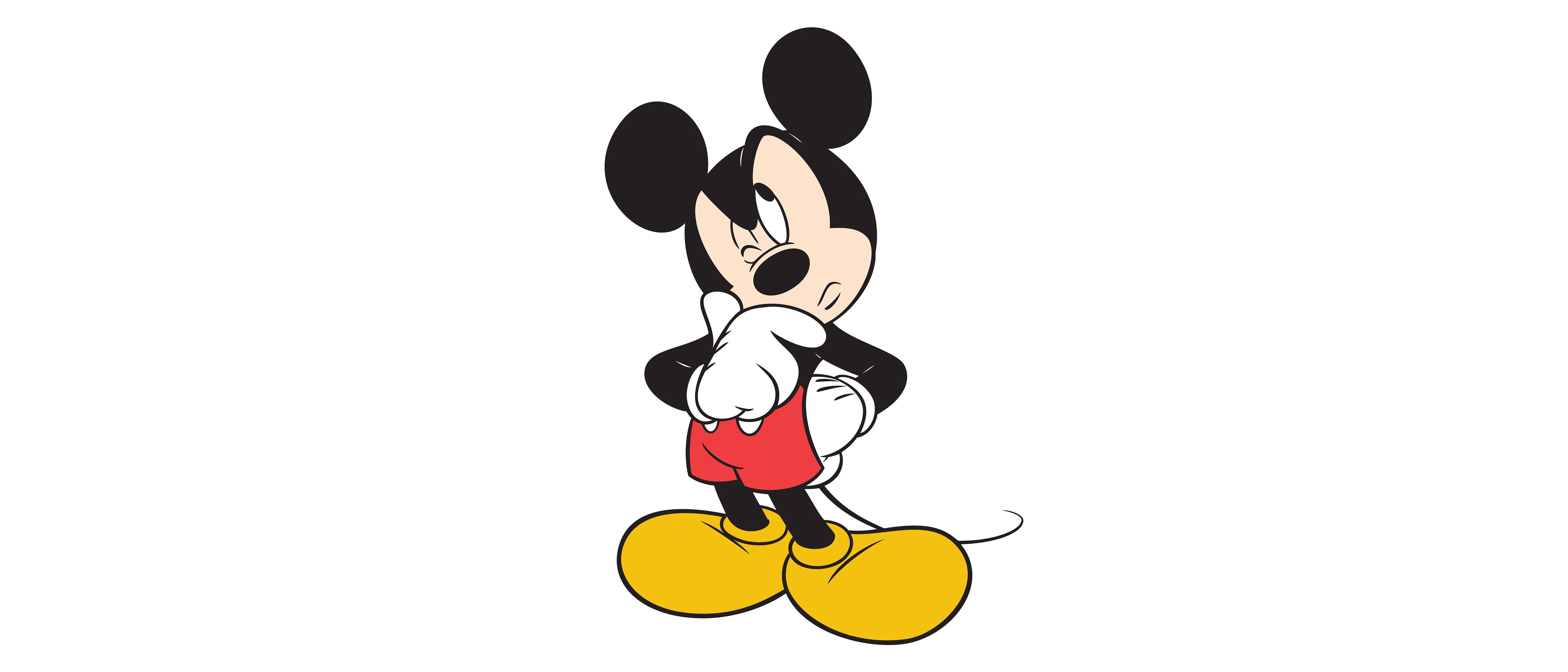 Mickey Mouse is skeptical. 