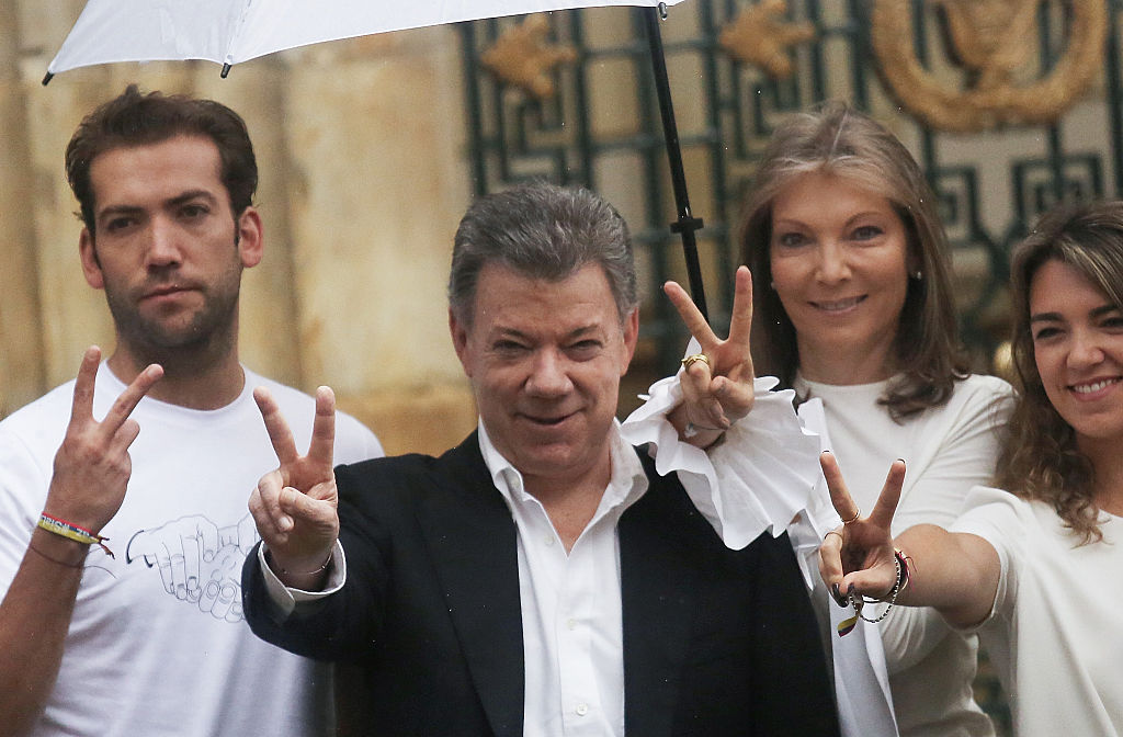 Colombian President Juan Manuel Santos, winner of 2016 Nobel Peace Prize