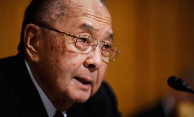 Inouye, a WWII veteran, earned a Distinguished Service Cross that was upgraded to the Medal of Honor in 2000. 