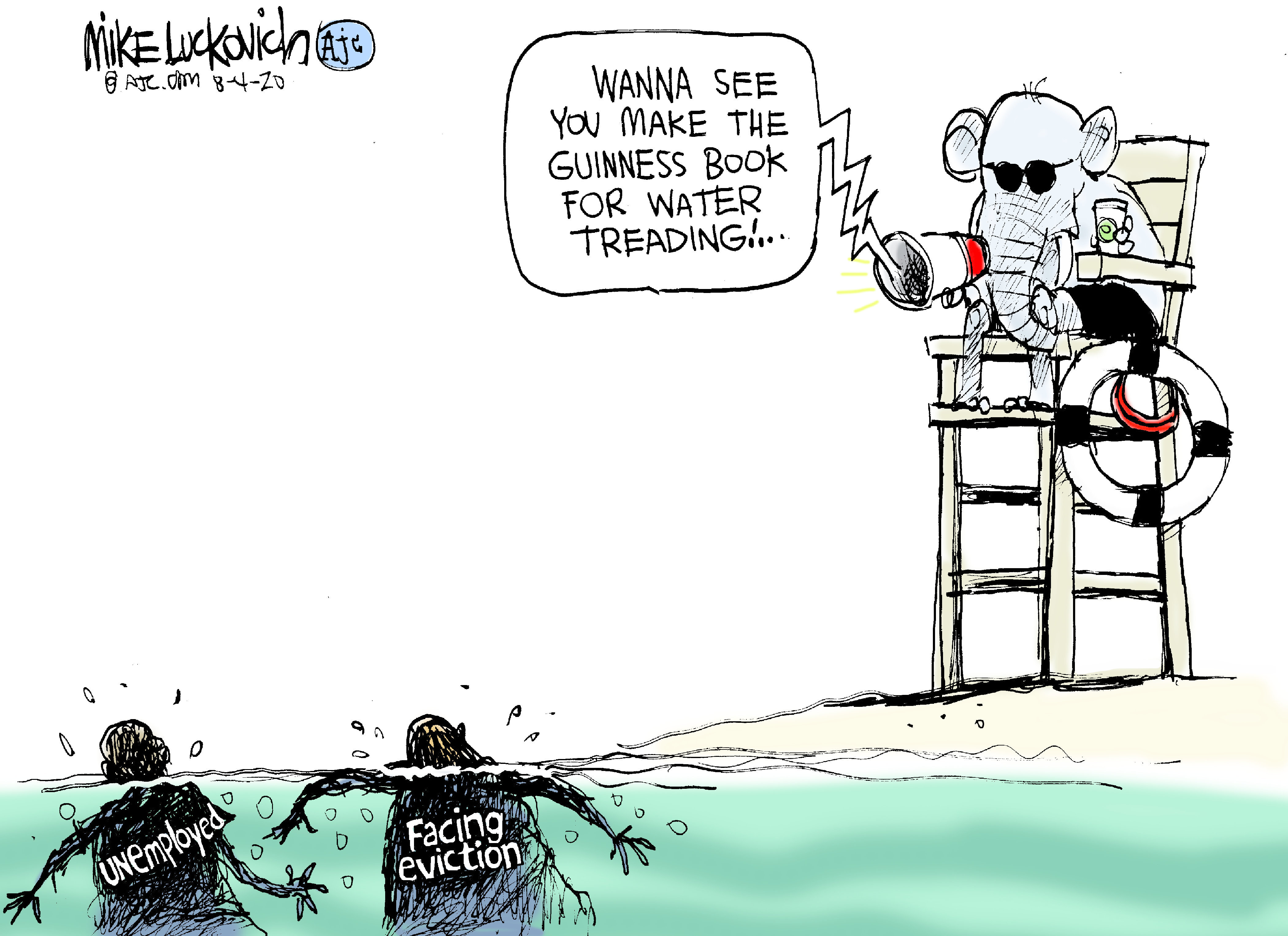 Political Cartoon U.S. GOP Republican rescue