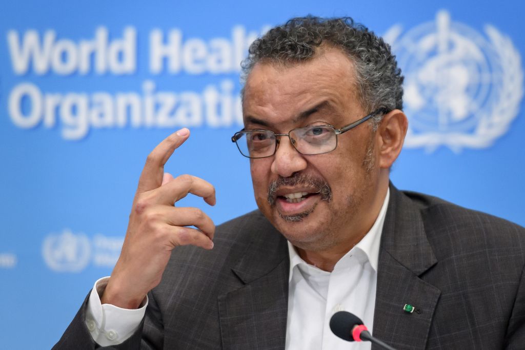 World Health Organization Director-General Tedros Adhanom Ghebreyesus