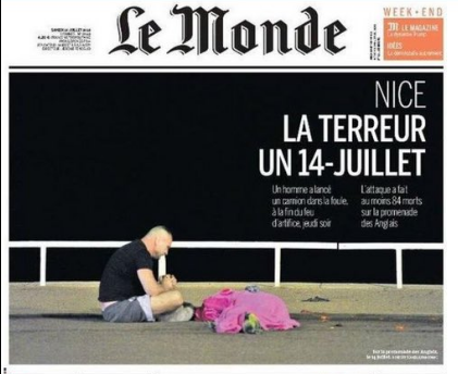 The cover of this weekend&#039;s issue of Le Monde.