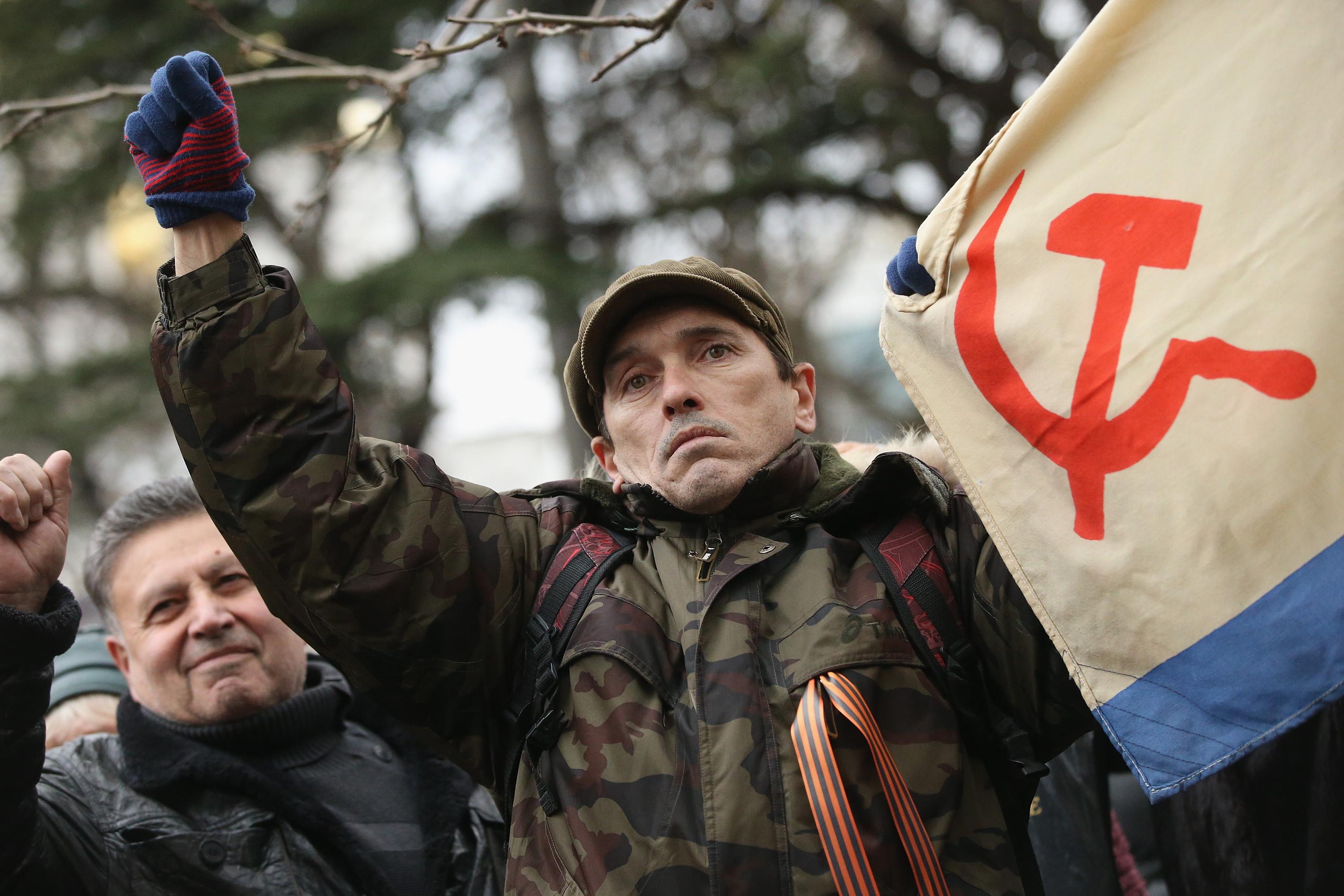 Pro-Russia protesters take to the streets across Ukraine