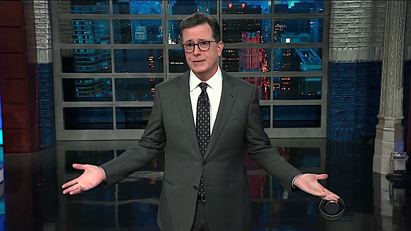 Stephen Colbert defends Trump from &quot;girthers&quot;