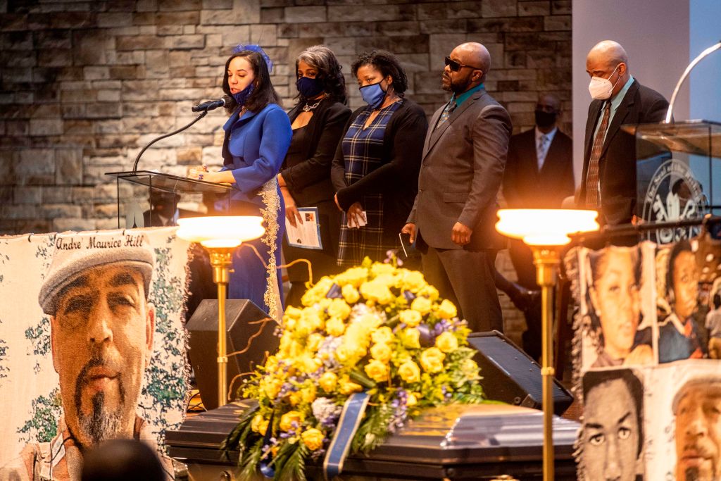 Andre Hill&#039;s daughter speaks at his funeral.