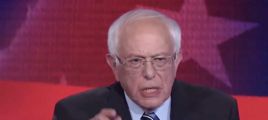 Bernie Sanders had a big moment early in the debate.