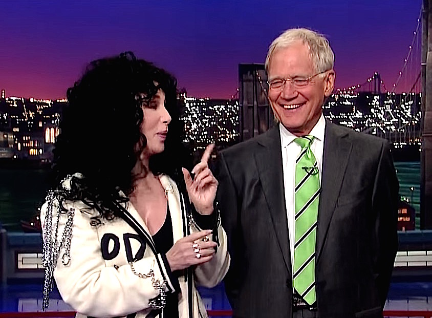 Cher has something she wants to say to David Letterman