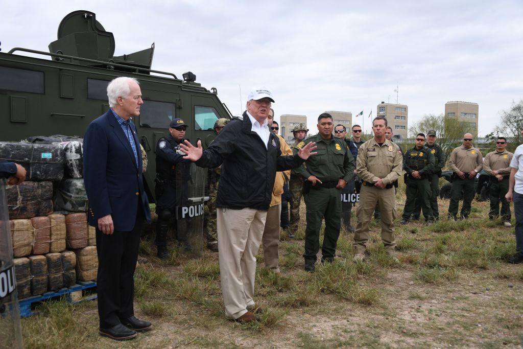 Trump visits the U.S.-Mexico border in Texas