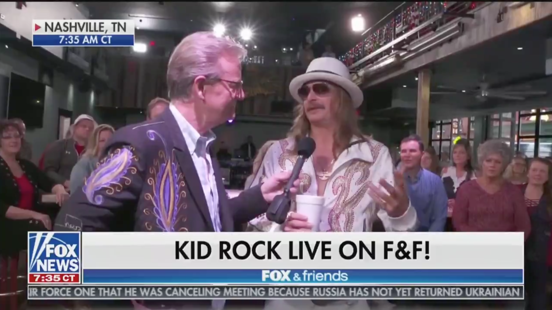 Kid Rock on Fox and Friends.