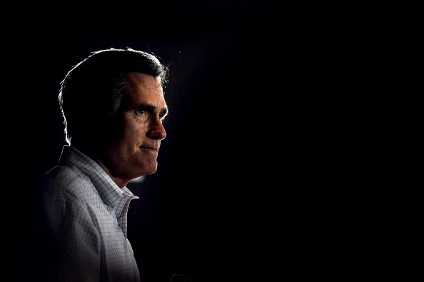 Mitt Romney at a town hall in 2012.