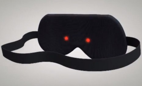The Remee sleep mask uses six red LED lights to signal to the wearer that he&#039;s dreaming... without waking him up.