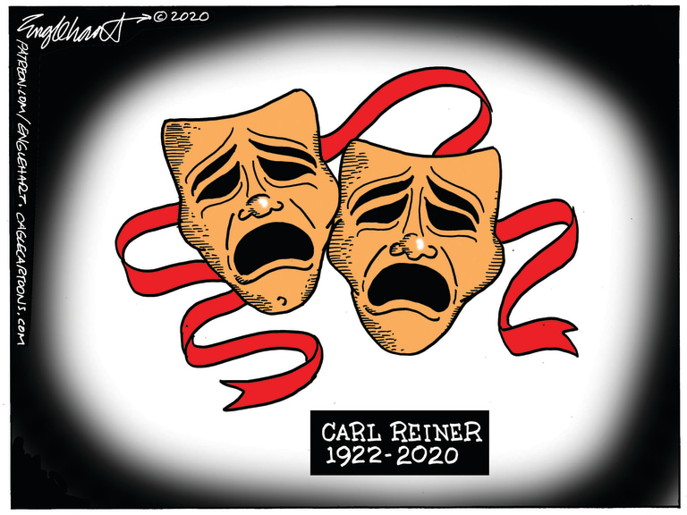 Editorial Cartoon U.S. Carl Reiner RIP