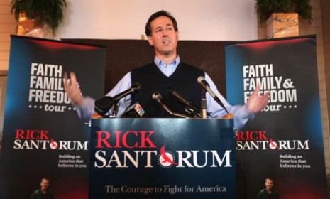 The Des Moines Register&#039;s closely-watched Iowa Poll shows Rick Santorum surging into third place, and hints that his numbers are still on the rise.