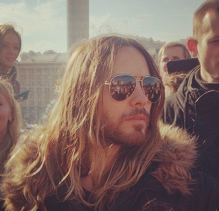 Jared Leto rocks out in Kiev, tells protesters &#039;you guys are in the midst of something beautiful&#039;