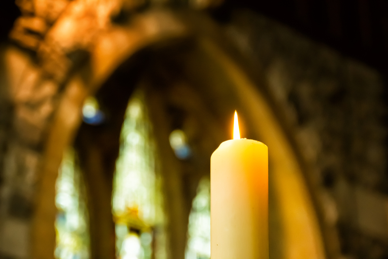 Church candle.
