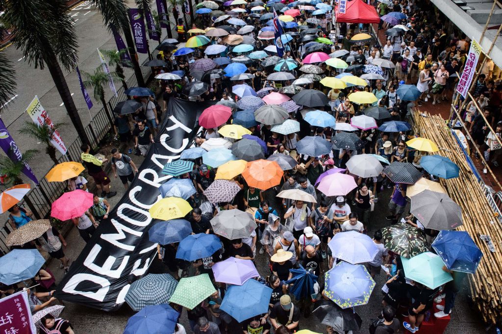 Pro-democracy protest in Hong Kong