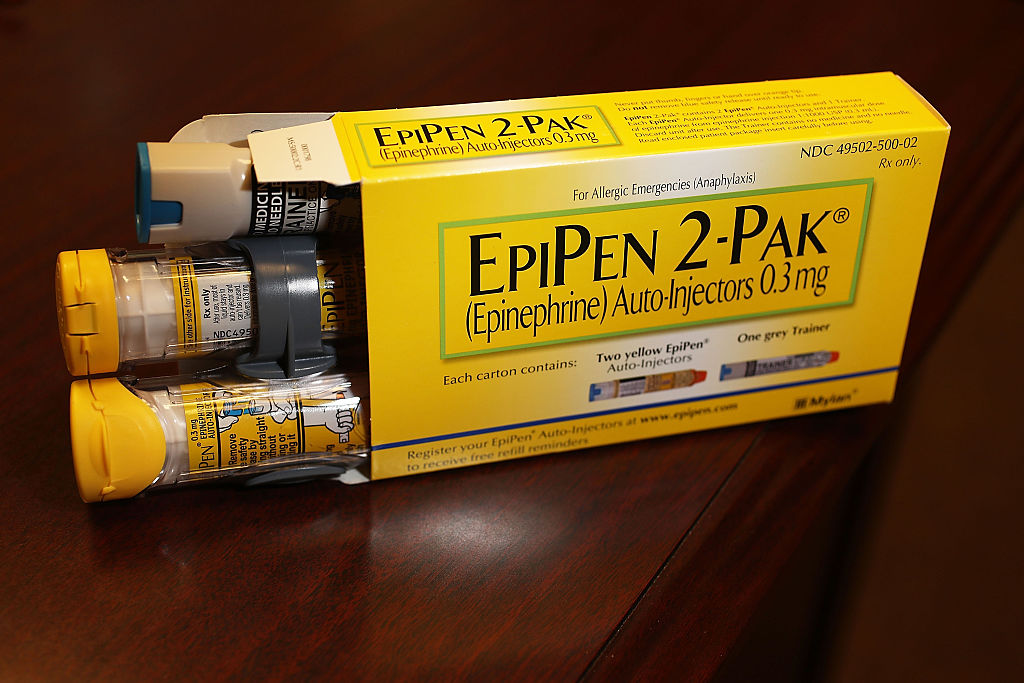 EpiPen on display