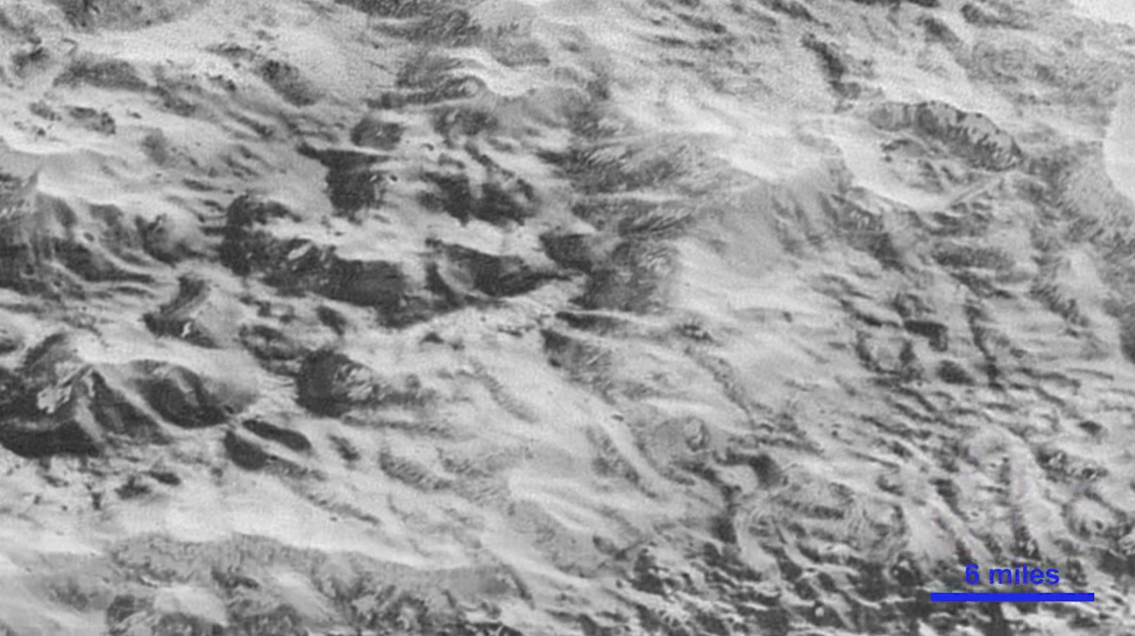 NASA image of Pluto&#039;s surface