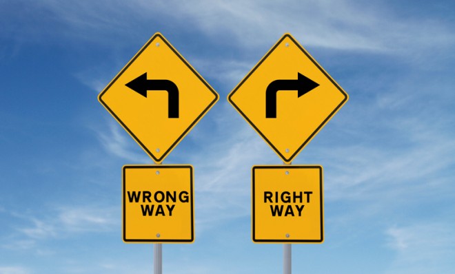 The wrong way vs. The right way