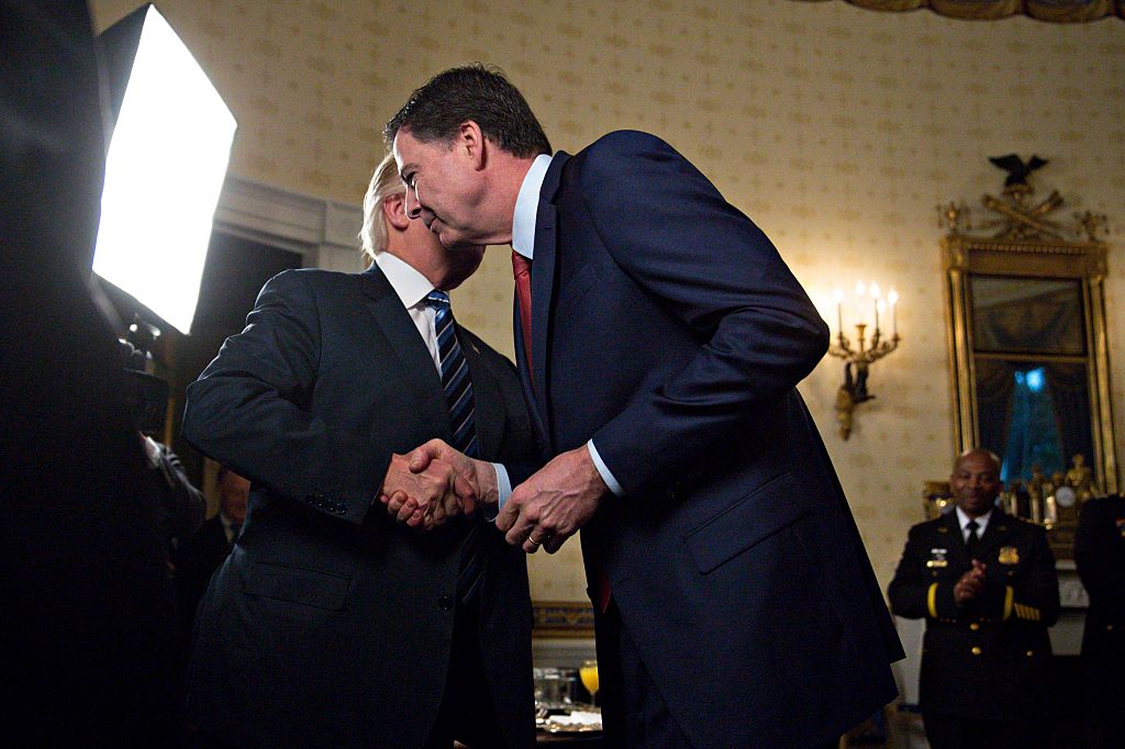 President Trump and James Comey. 