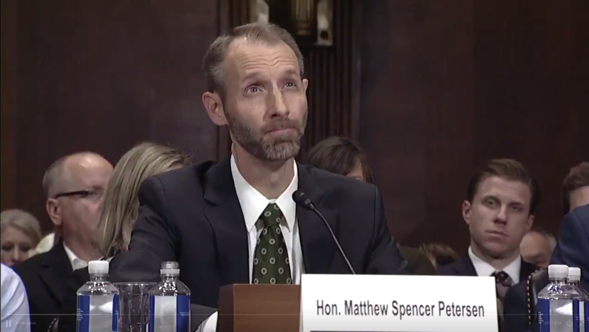 Judicial nominee Matthew Spencer Petersen.
