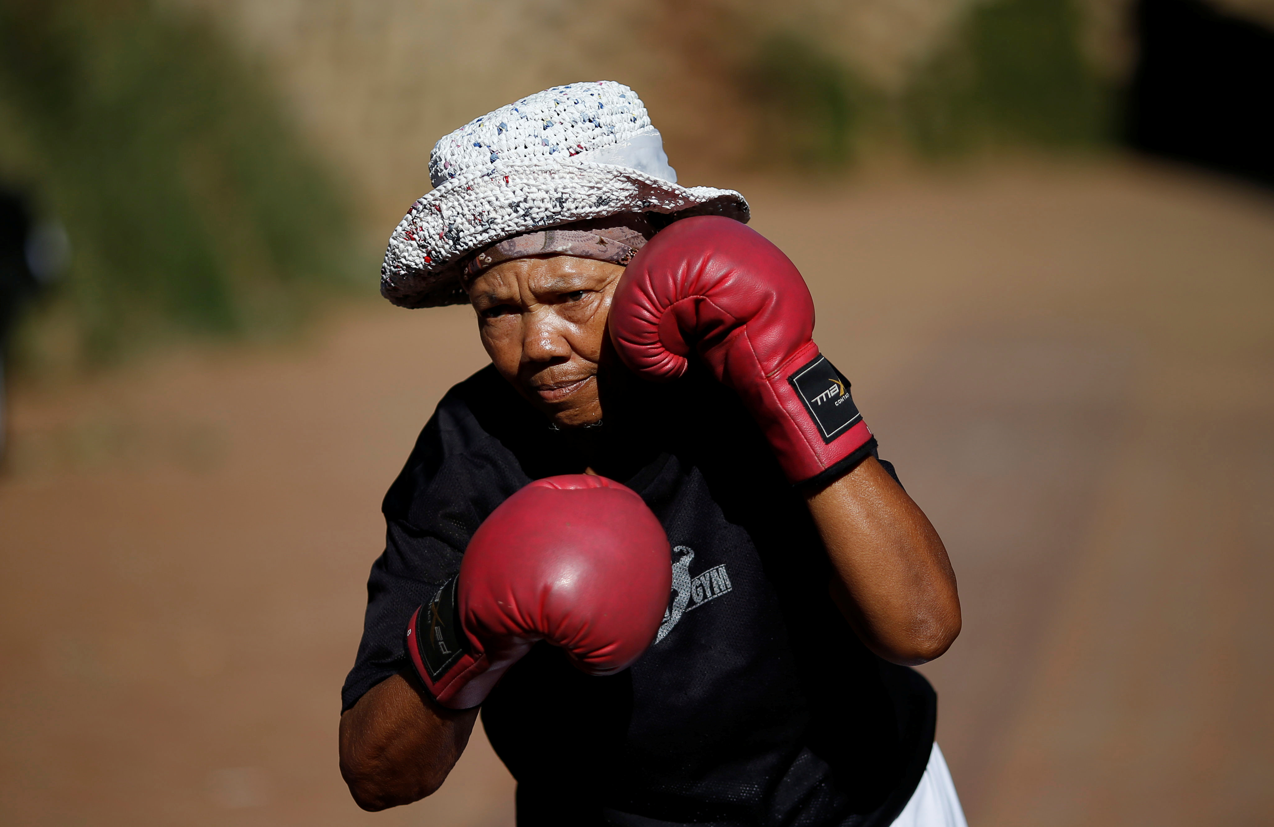 77-year-old boxer Gladys Ngwenya.