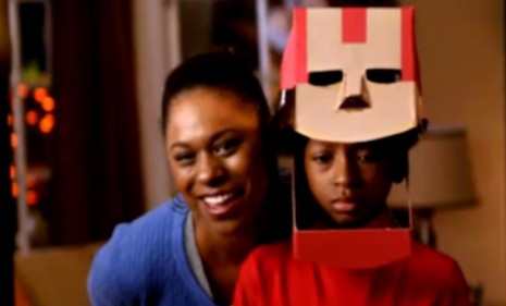 A new Target commercial pits Mom&#039;s cardboard craftiness against the store&#039;s manufactured muscles. 
