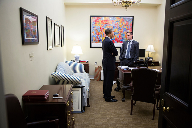 Dan Pfeiffer and Barack Obama 