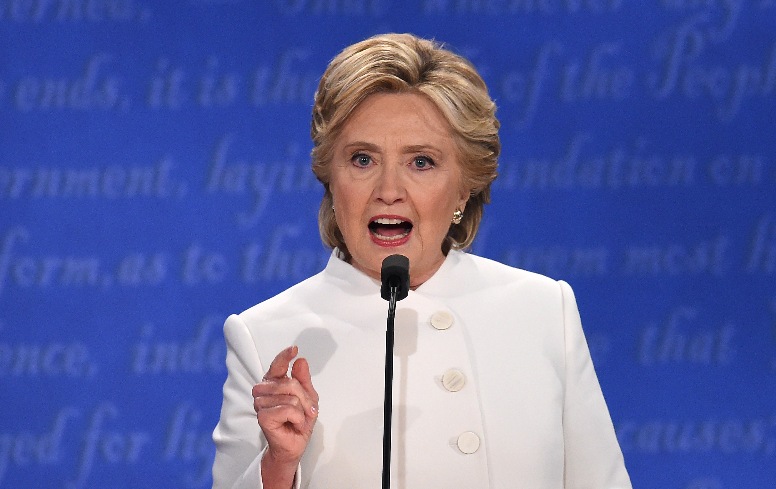 Hillary Clinton during the final presidential debate.
