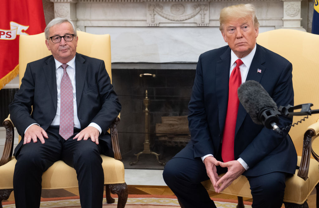 Jean-Claude Juncker and Trump.