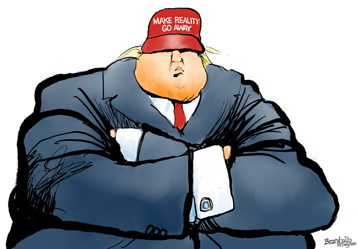 Political Cartoon U.S. Trump loss