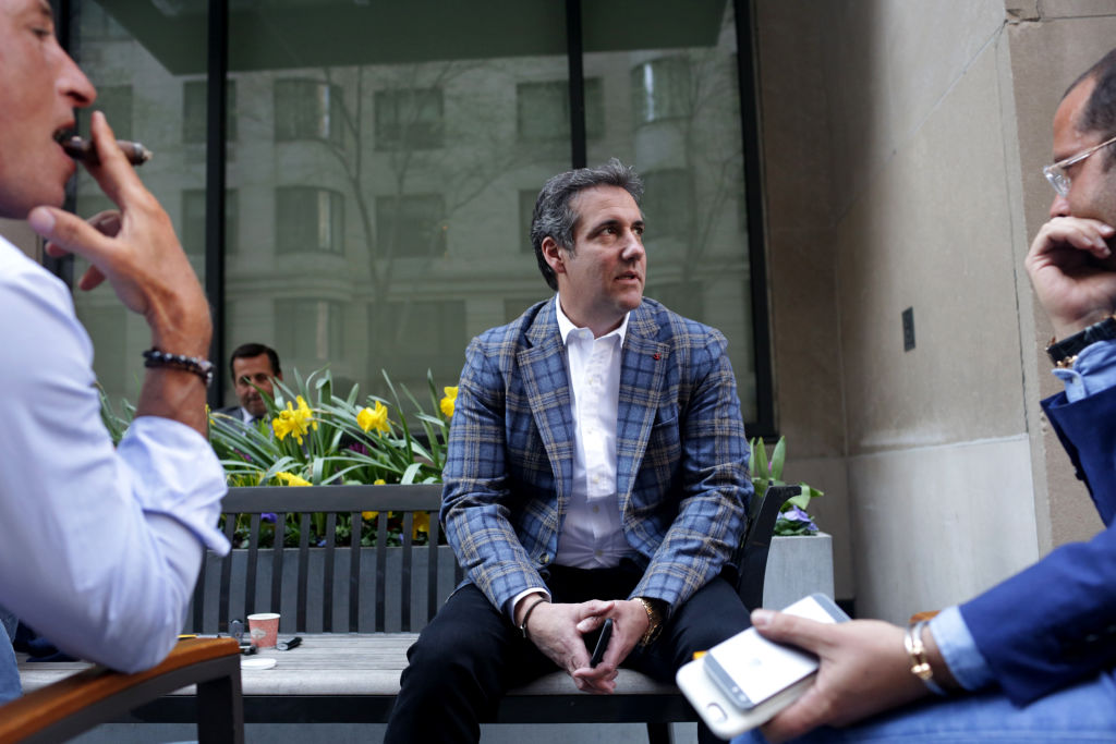 Michael Cohen hangs out with friends
