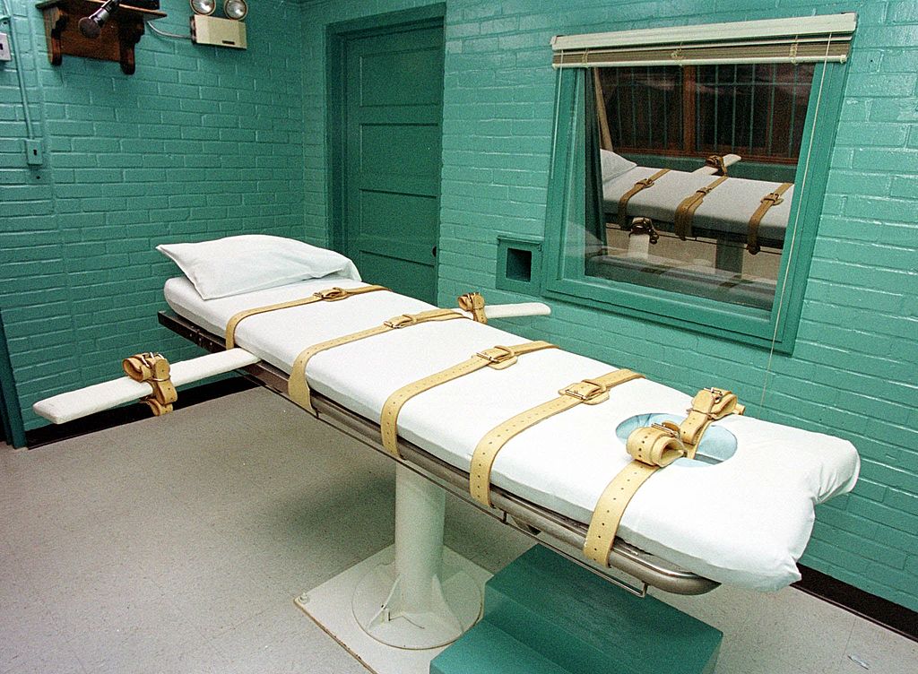 Death chamber used for lethal injection.