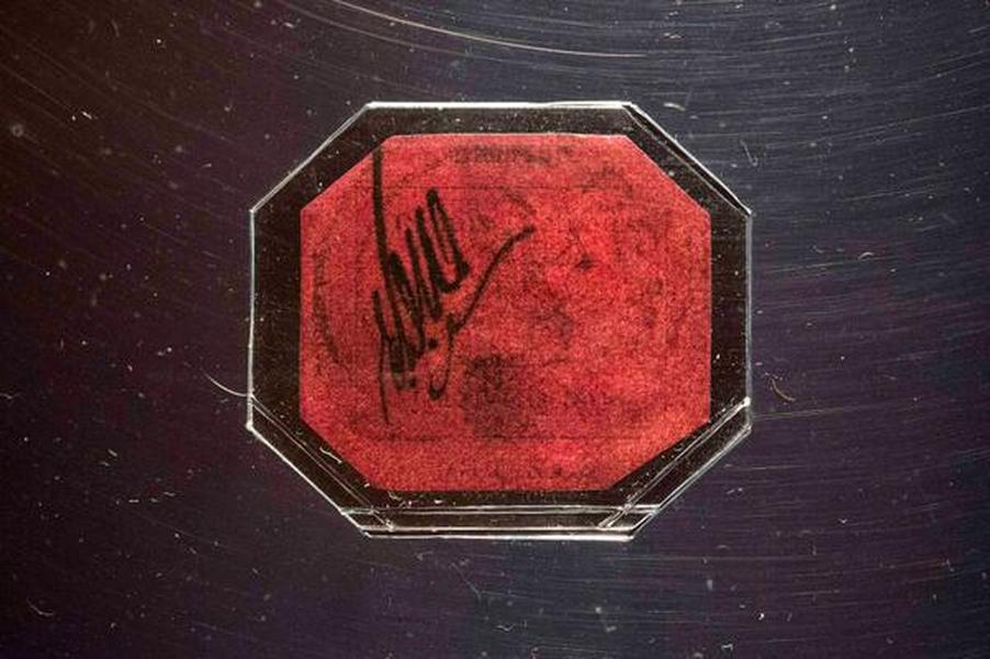 Rare stamp sells for a record $9.5 million (yes, million)