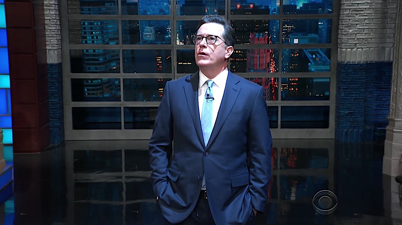 Stephen Colbert asks &quot;God&quot; about Roy Moore
