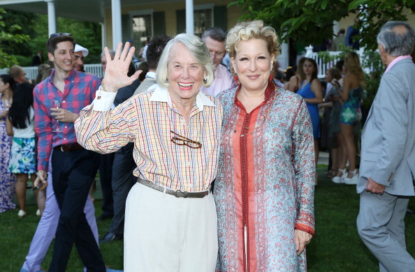 Liz Smith with Bette Midler.