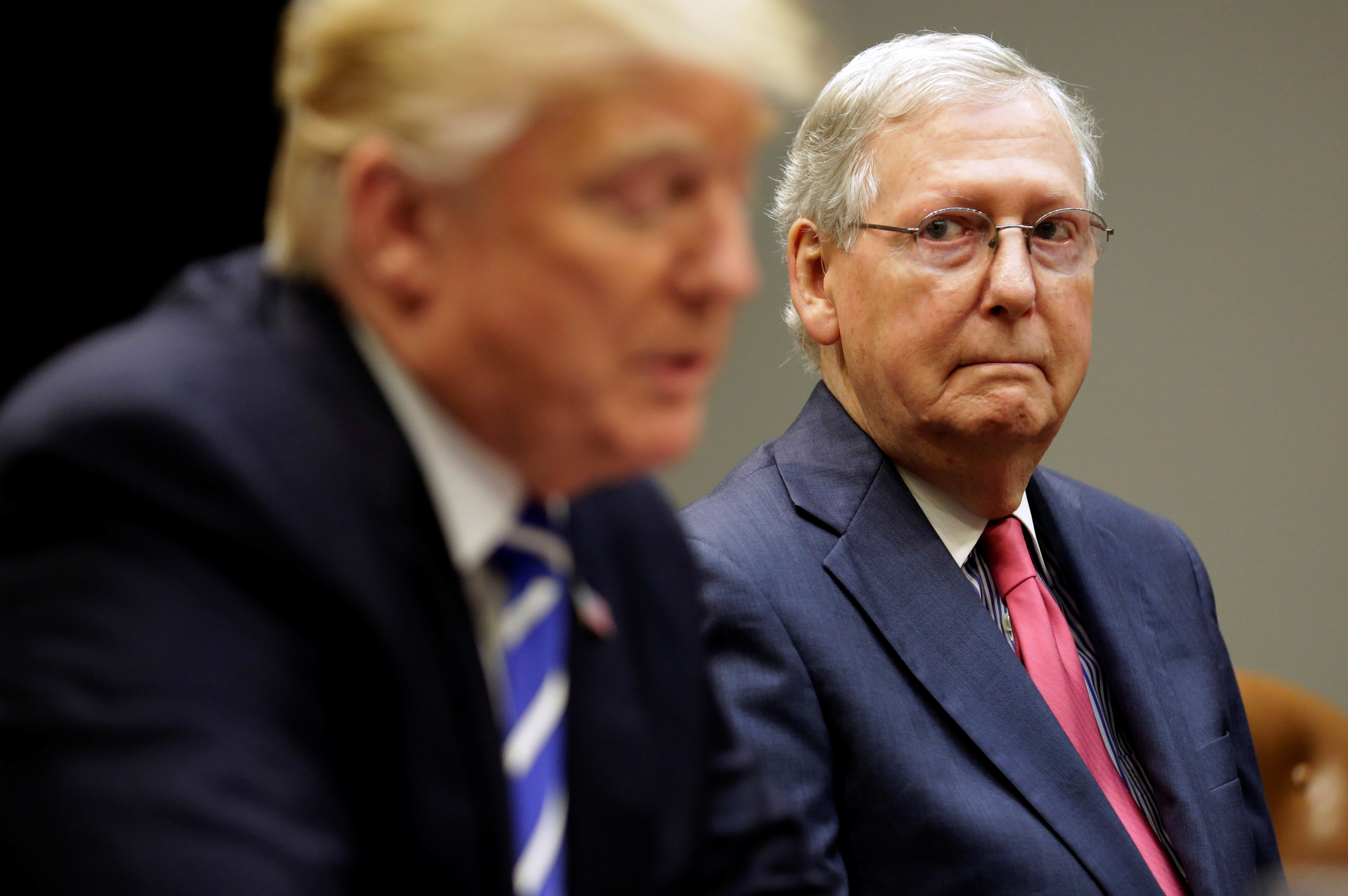 President Trump and Senate Majority Leader Mitch McConnell.