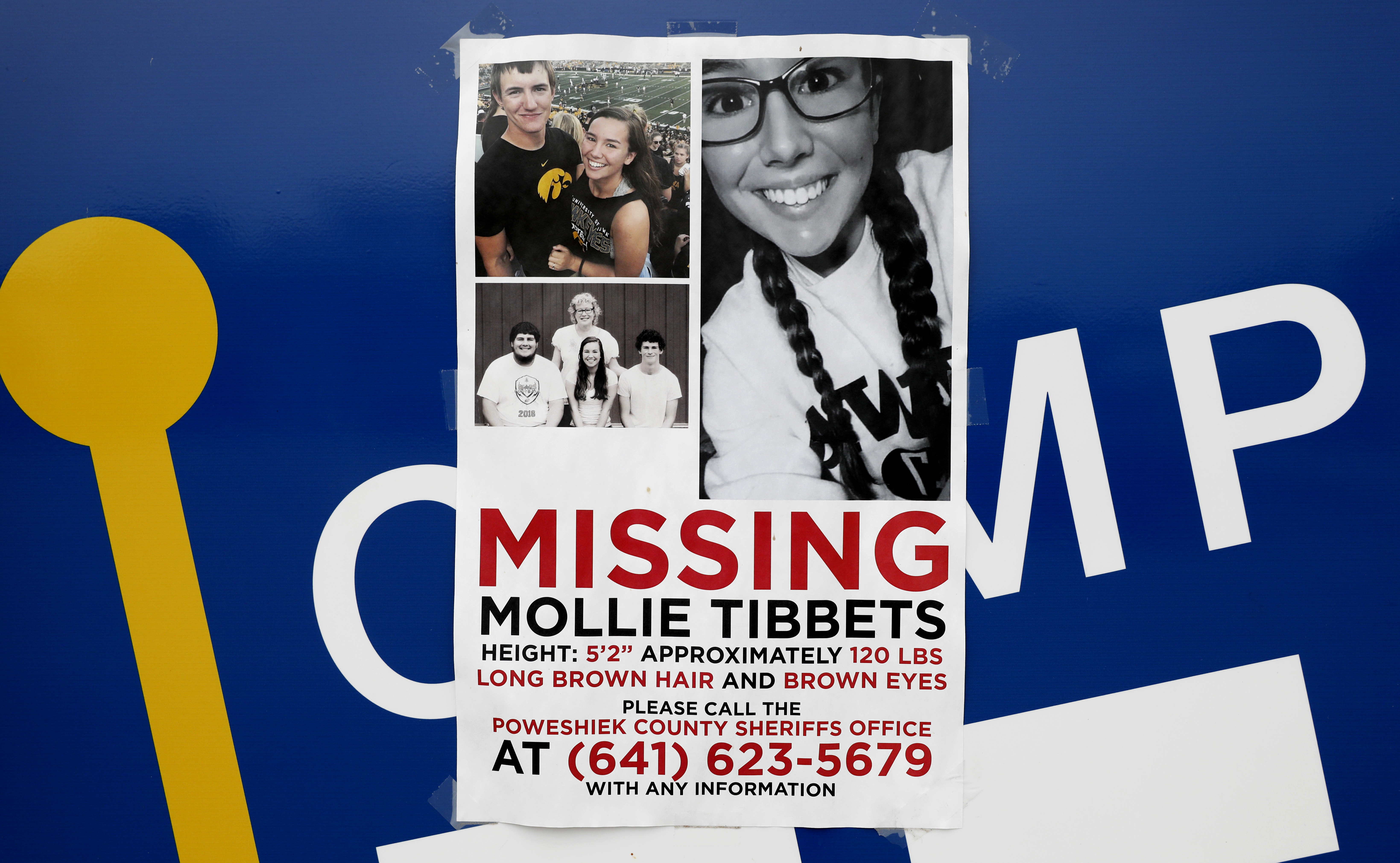 A poster for Mollie Tibbetts.