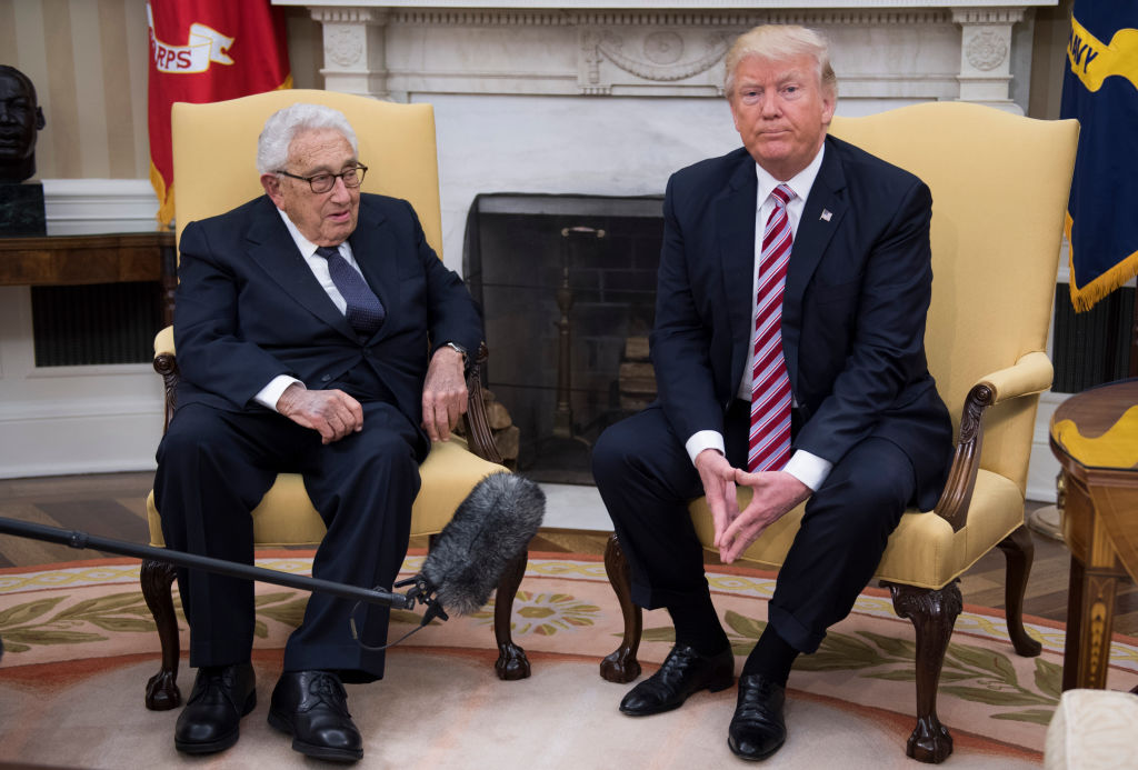 Henry Kissinger and President Trump. 