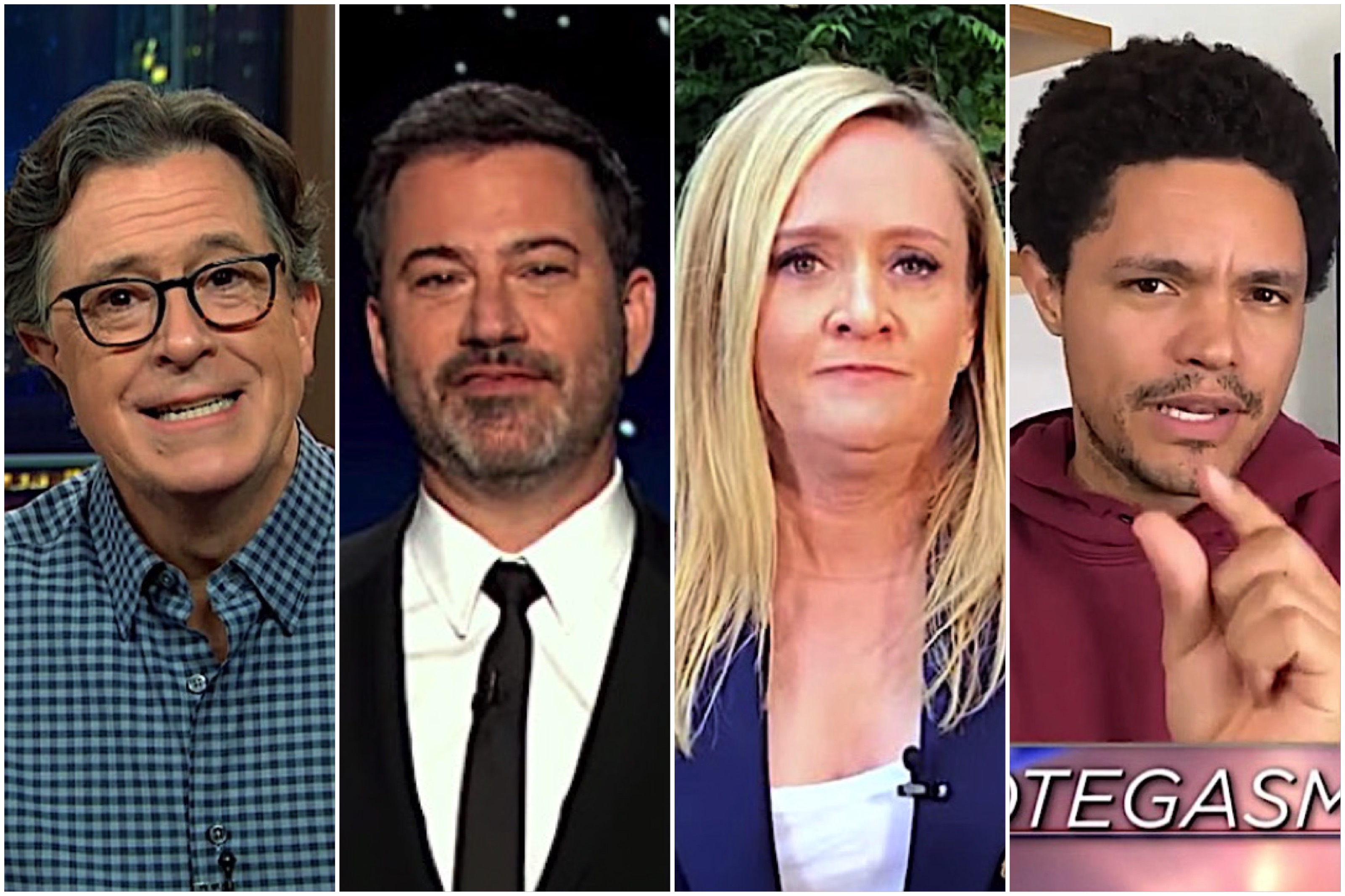 Late night hosts on Trump and Proud Boys