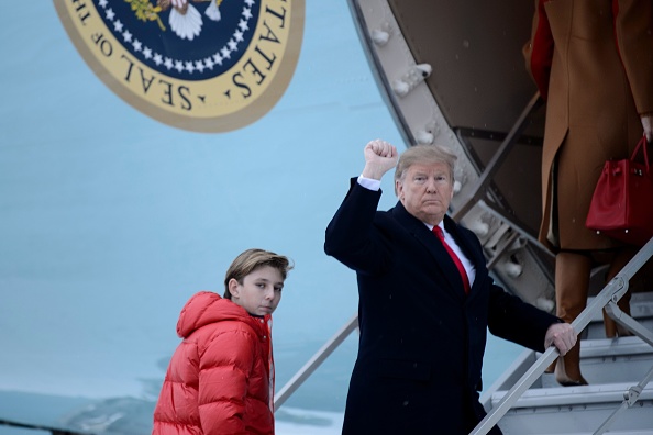 Trump says he would not want Barron playing football.