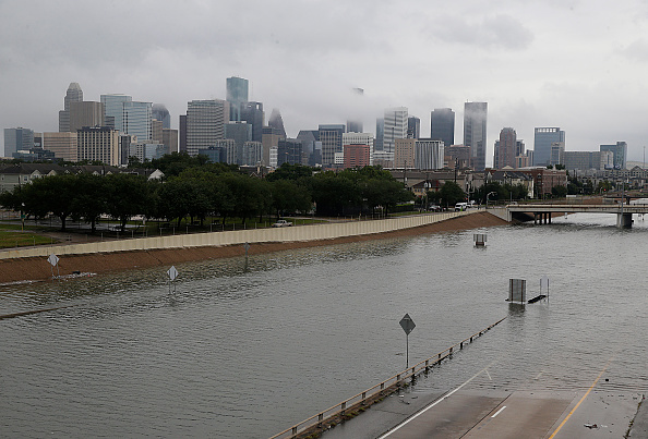 A flooded Houston.