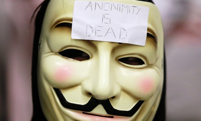 Anonymity is dead.